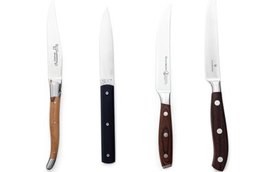 A side-by-side selection of steak knives