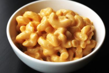 Bowl of ultra-gooey stovetop macaroni and cheese