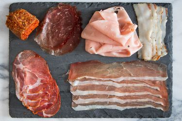 a selection of salumi