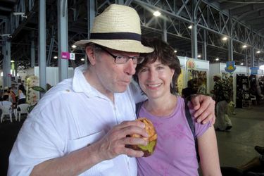 Ice-cold Coconut Milk at the San Jose Market