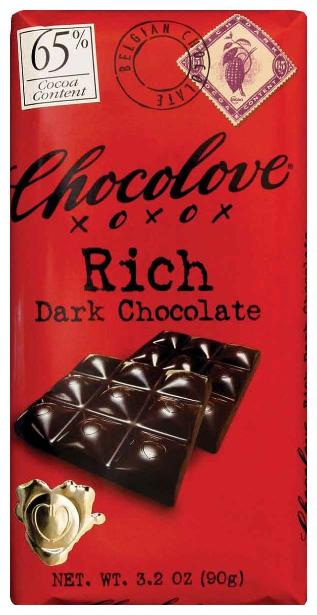 Chocolove 65%丰富黑巧克力棒(一包12块)