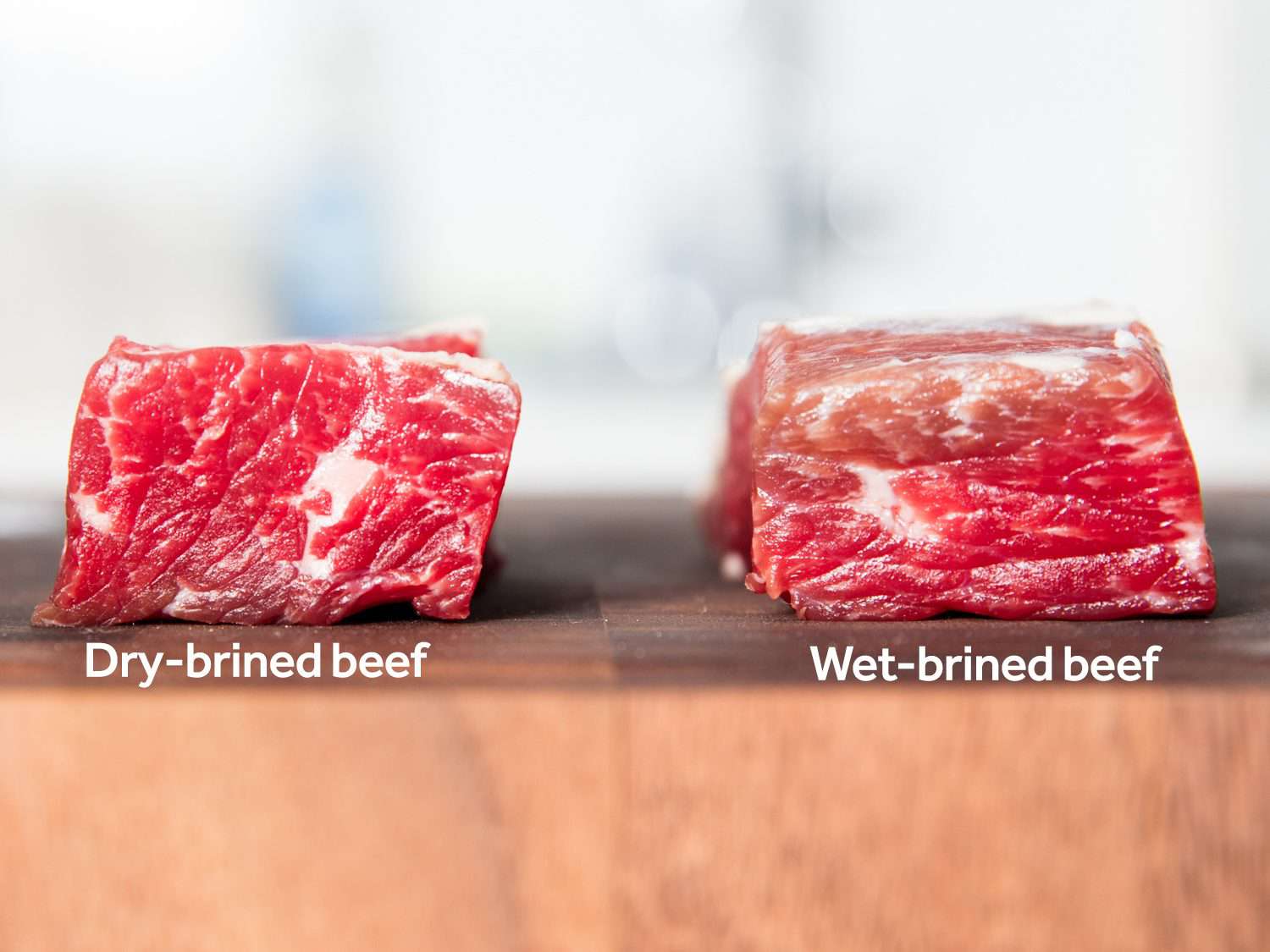 干腌咸牛肉和湿腌咸牛肉的对比