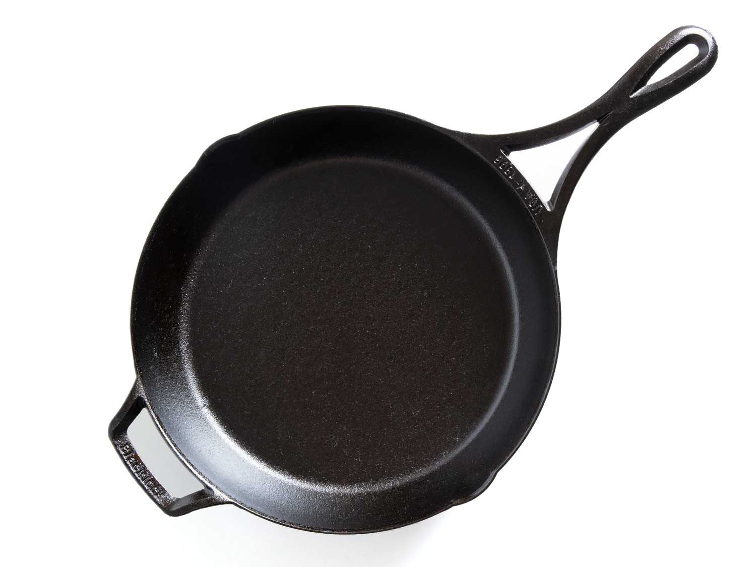 The Lodge Blacklock skillet on a white background.