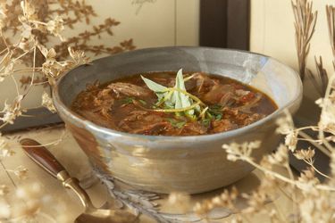 bowl of lamb stew