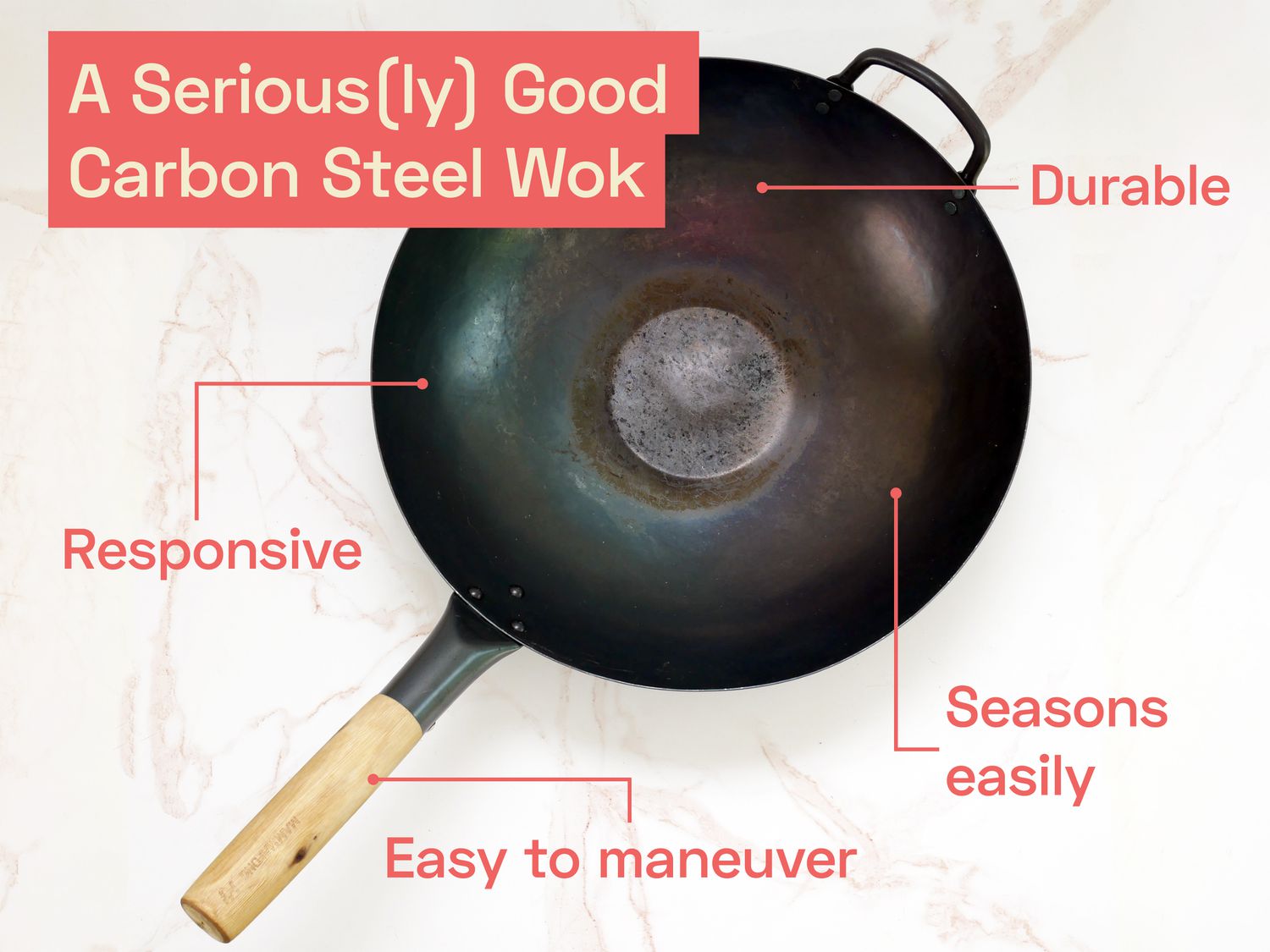 A seriously good carbon steel wok is responsive, durable, seasons easily, and is easy to maneuver